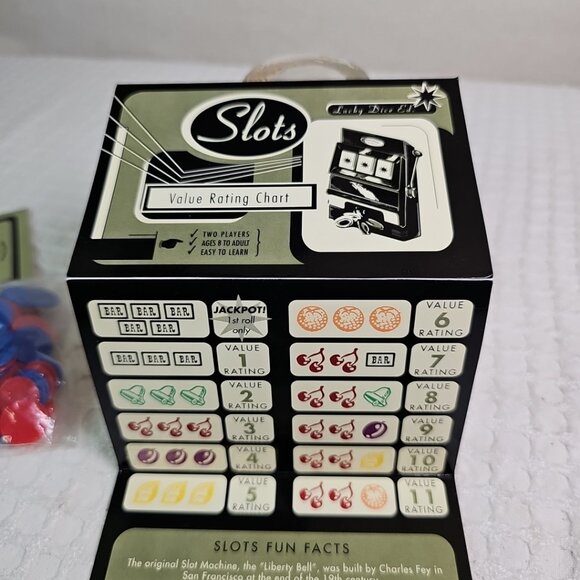 Vintage Front Porch Classics SLOTS Games To Go w/ Metal Travel Tin, Instructions - Picture 3 of 4